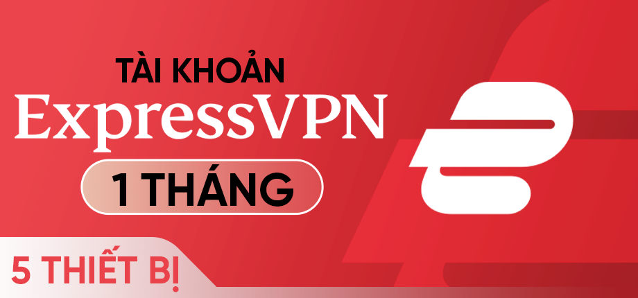ExpressVPN 1 tháng (8 thiết bị) - Tài khoản